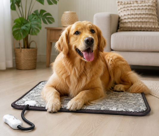 Heated Pet Bed Mat – Adjustable Warming Pad